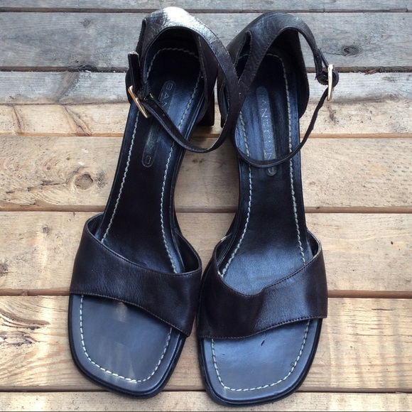 square toe heeled sandals - Picture 2 of 5